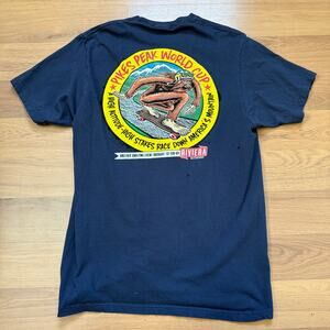 Men's Riviera Skateboards 2015 Pikes Peak Downhill World Cup Navy Blue Shirt M